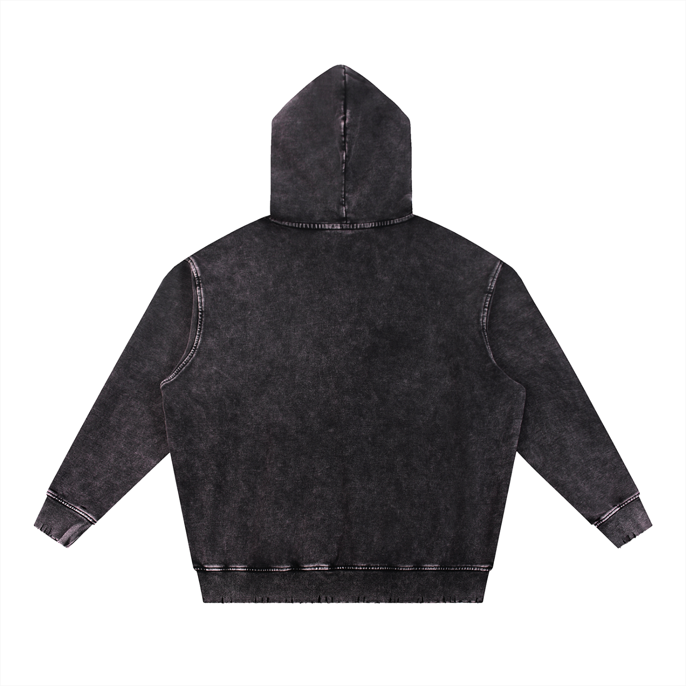 “The Lord’s Prayer” Snow Wash Hand-Frayed Heavyweight Hoodie