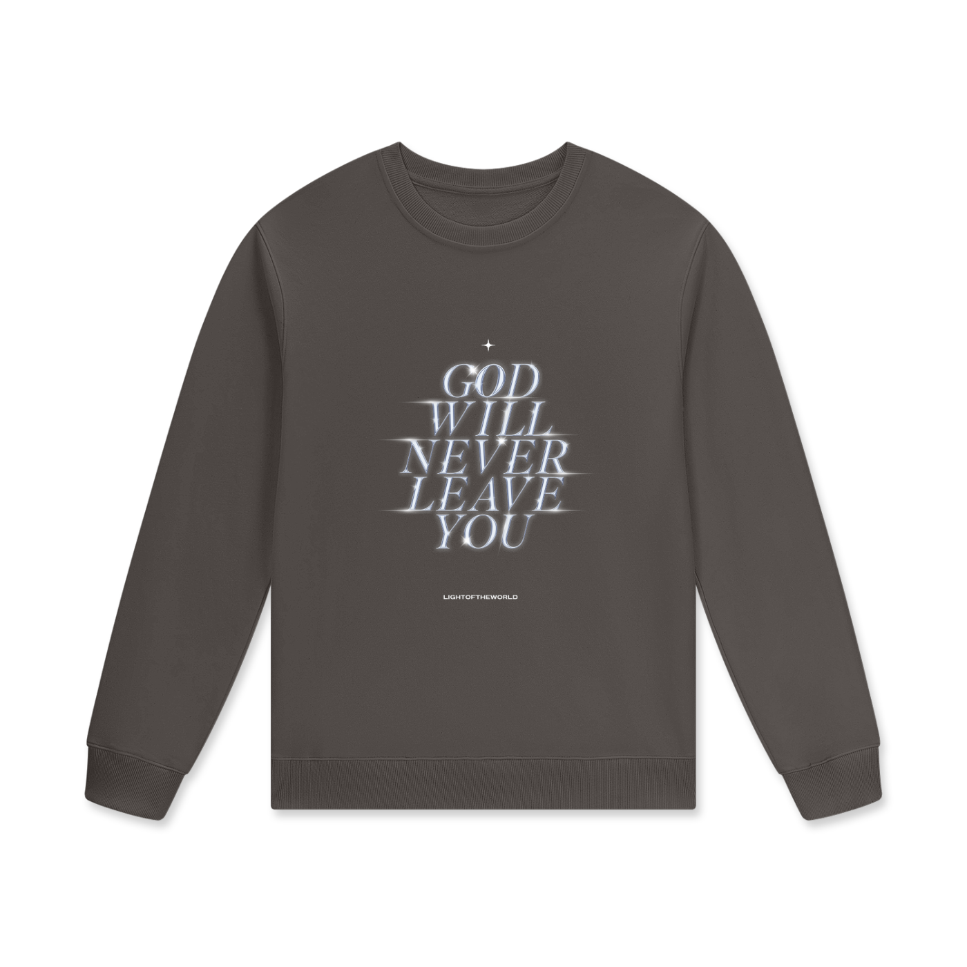 "God Will Never Leave You" Streetwear Unisex Cotton Pullover