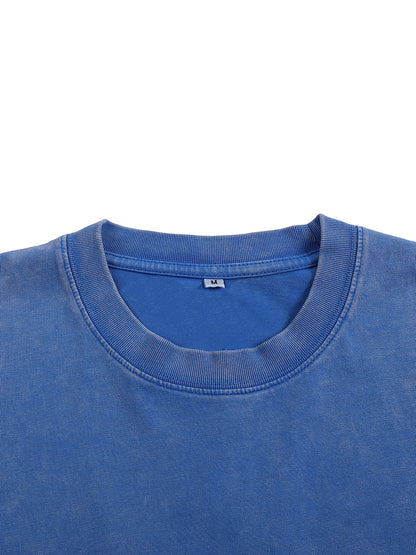 Romans 5:8 Snow Washed Oversized Cotton T-Shirt